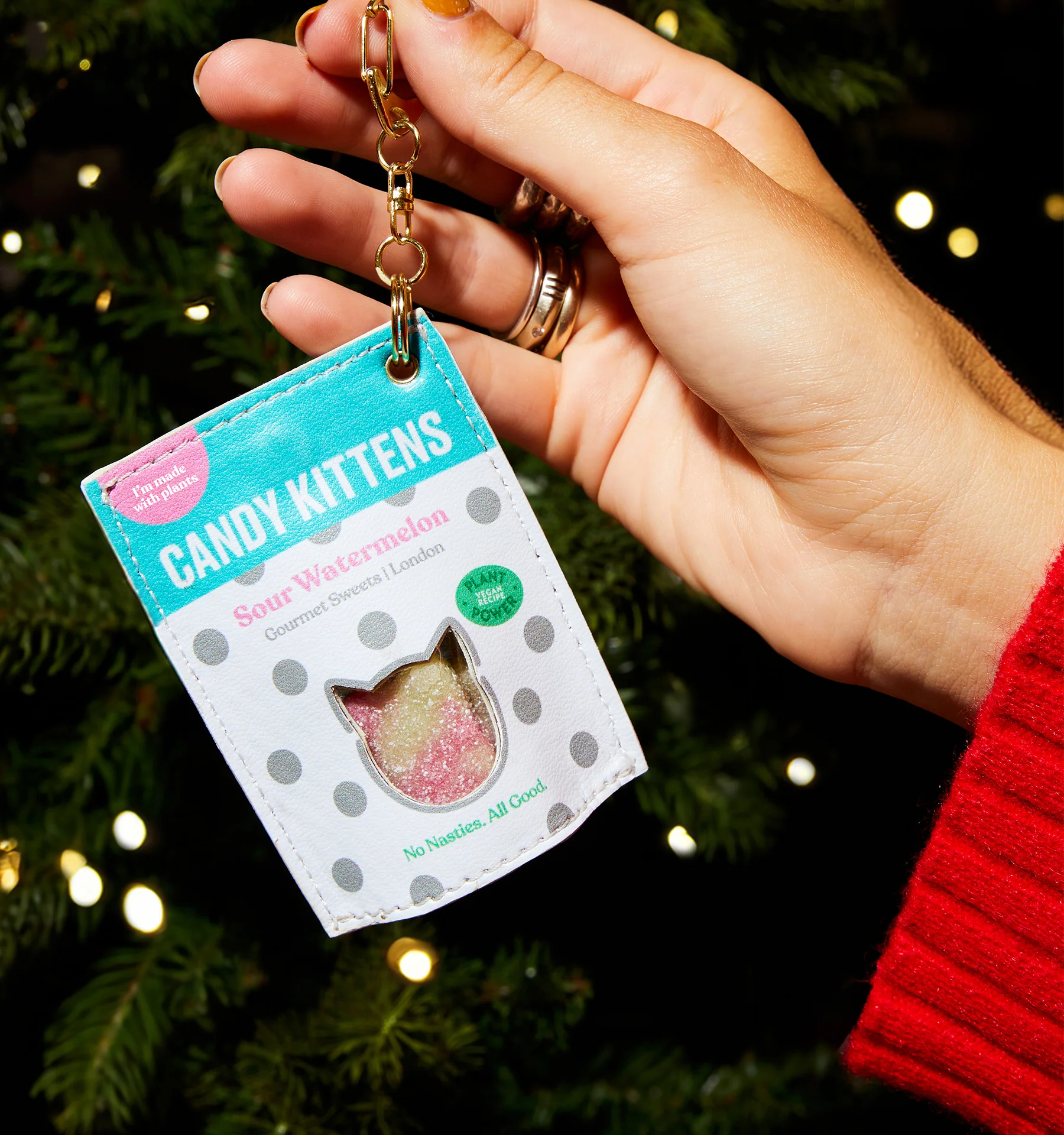 Candy Kittens Vegan Leather Charm - Image 3